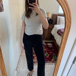 Free People Black Corduroys